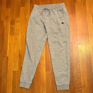 Grey Adidas fleece joggers